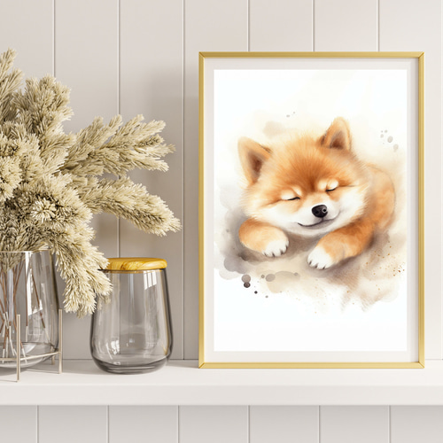 犬の絵　「深夜、とあるバーで」　原画 57f1fe6d35ece94bfc430c493b0a90