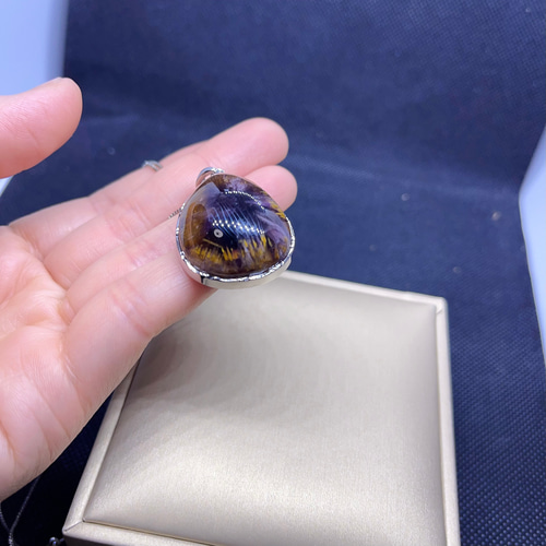 天然無処理　パープルタイチン ルチル クォーツ　ペンタトップ 天然無処理 パープルタイチン ルチル クォーツ ペンタトップ