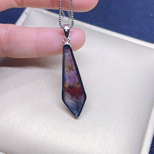 天然無処理オーラライト23 ペンダントトップ シルバーs925 No1688