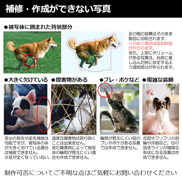 送料無料｜アクリルスタンド-サイズや台座が選べる！ペットの写真で作る オーダーメイド オリジナル アクスタ 猫 犬 11枚目の画像