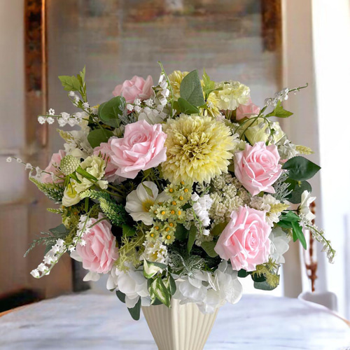 光触媒 春待ちフラワーアレンジメント 特大サイズ アーティフィシャル