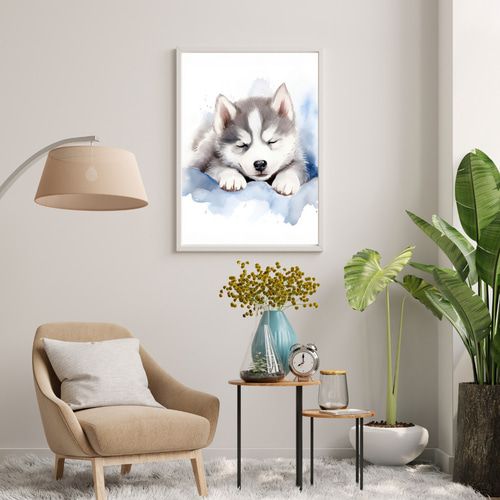 ✴️特別価格【原画】『夢幻界侵入者』（猫　犬　動物　絵画　パステル画　風景画） ✴️特別価格【原画】『夢幻界侵入者』（猫 犬 動物 絵画