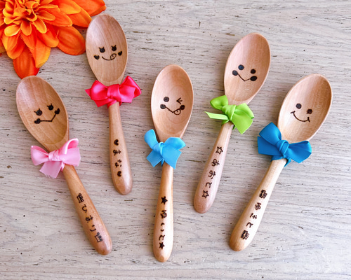 お名前入りスプーン〜お子様から大人まで使えるサイズ☆出産祝い、卒園