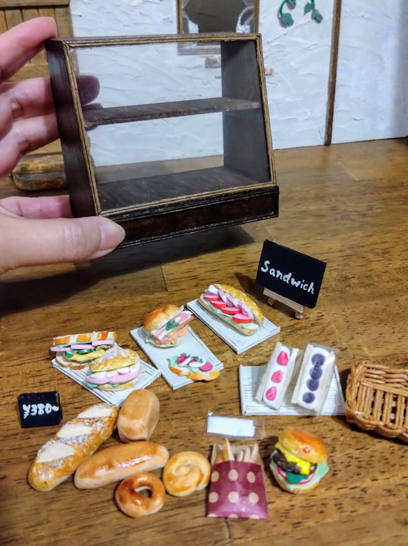 ユキオ様オーダー☆小さなおままごとセット＊サンドイッチ屋さんのショーケース 5枚目の画像