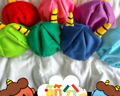 オーダーページ 鬼の帽子 節分 コスプレ お遊戯 鬼さんベレー帽 帽子  