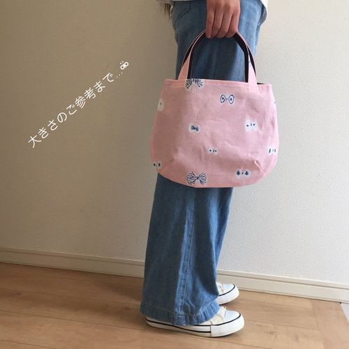 ⚮̈ ʾʾぷっくりまあるいタックバッグ 手提げ ⚮̈ minä perhonen⚮̈