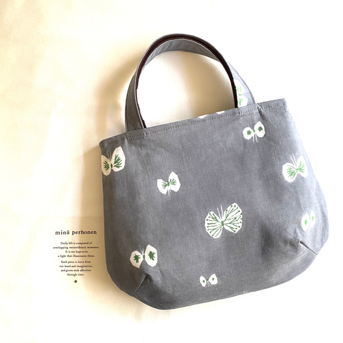 ⚮̈ ʾʾぷっくりまあるいタックバッグ 手提げ ⚮̈ minä perhonen⚮̈