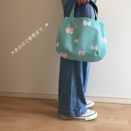 ⚮̈ ʾʾぷっくりまあるいタックバッグ 手提げ ⚮̈ minä perhonen⚮̈