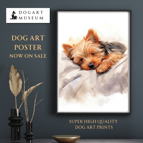 アクリル画 犬 ヨークシャテリア 絵画 特価】 Amazon.co.jp: アートパネル W50cm 動物 ヨークシャ