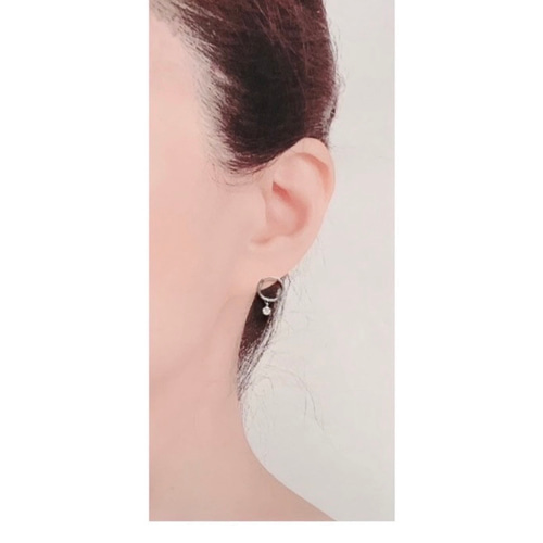 天然石ジルコン＊2wayサージカルステンレスピアス▪︎サージカル 