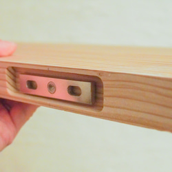 壁から生えてる棚(600〜1500mm)　フローティング棚　金具が見えない棚 4枚目の画像