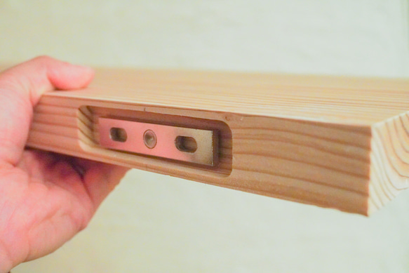 壁から生えてる棚(600〜1500mm)　フローティング棚　金具が見えない棚 4枚目の画像