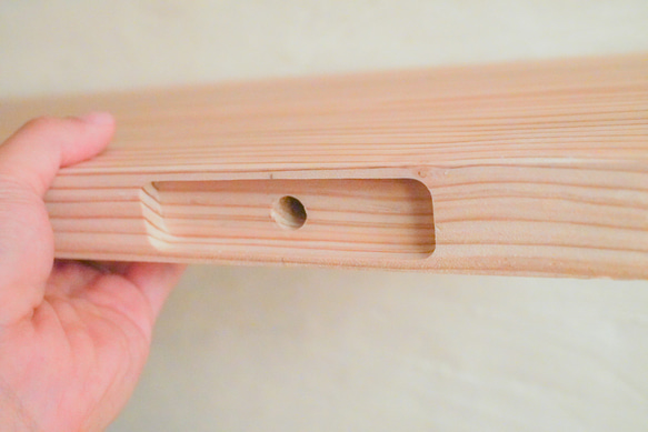 壁から生えてる棚(600〜1500mm)　フローティング棚　金具が見えない棚 5枚目の画像