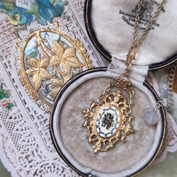 アンティーク　ペンダント 1920年代ドイツアンティーク ダークブルーカメオ ビクトリアン