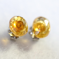 （1 件）黃水晶耳環（自由形狀鈦柱） 第2張的照片