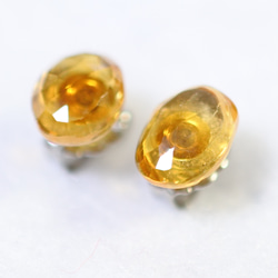 （1 件）黃水晶耳環（自由形狀鈦柱） 第3張的照片