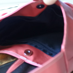 ひらひらショルダーバッグ合皮メタリックピンク 9枚目の画像