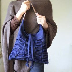 ひらひらショルダーバッグ合皮メタリックピンク 10枚目の画像