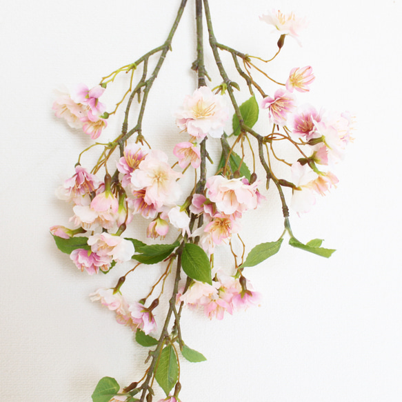 「送料無料」桜（さくら） 壁掛け（アーティフィシャルフラワー） 2枚目の画像