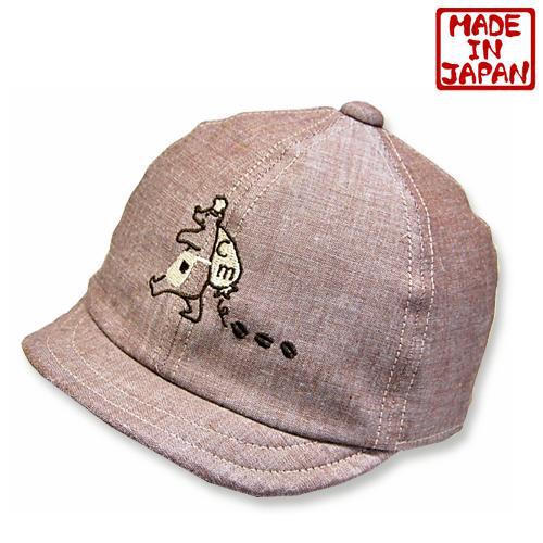 ベビークマ刺繍CAP♪【日本製】ベビー帽子/キッズ帽子/子供帽子/UV  