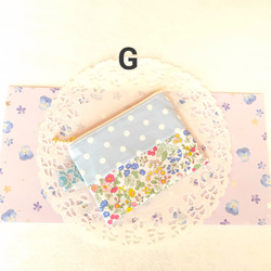 ポケットティッシュケース付きミニフラットポーチ(かわいいイチゴとお花) 8枚目の画像