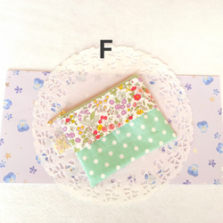ポケットティッシュケース付きミニフラットポーチ(かわいいイチゴとお花) 7枚目の画像