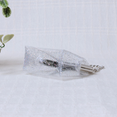 バッグチャーム・キラキラビニール【キラキララメ】 ミニがま口ポーチ