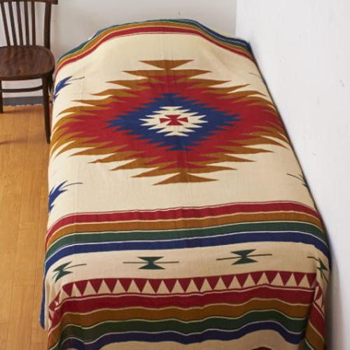 お取り寄せ】オルテガ柄のフリークロス☆ベージュ その他インテリア