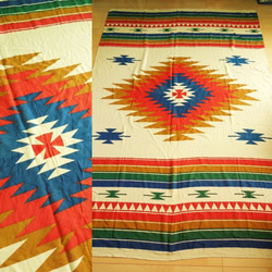 お取り寄せ】オルテガ柄のフリークロス☆ベージュ その他インテリア