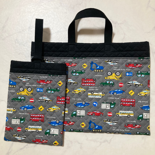 1セット限り在庫処分半額セール☆レッスンバッグ＆シューズ入れ（働く 