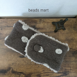 ✳︎ハンドメイド✳︎ふわふわネックウォーマー『イエローピスタチオの