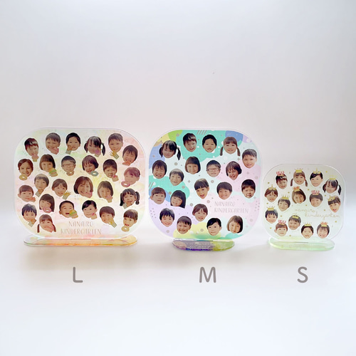 卒園記念 顔写真 アクリルスタンド 保育園 卒園記念品 写真入り