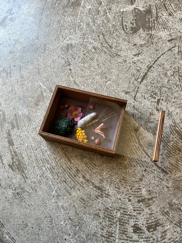 『サシェボックス』　フラワーアート　キャンドル　香り 3枚目の画像