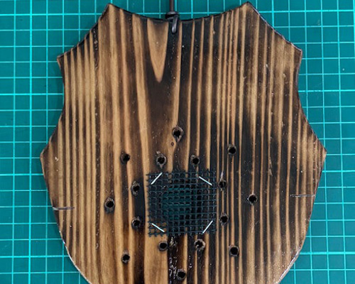 ビカクシダ・コウモリラン着生植物用着生板（小） 焼杉（浮作り）1枚