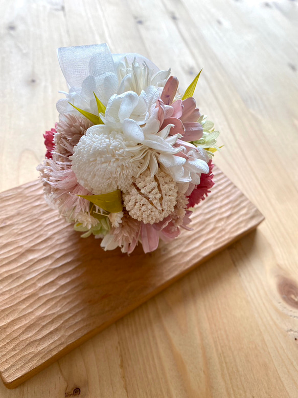 春色フラワーボール ドライフラワー wa_latte 通販 17138081｜Creema  