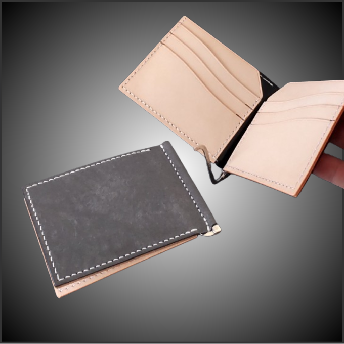 マネークリップウォレット　イタリア マヤショルダー使用