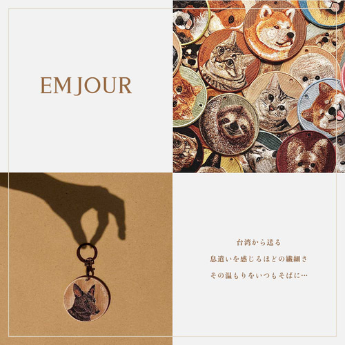 ヨウム 刺繍キーホルダー 両面刺繍 プレゼント gift ギフト オウム 