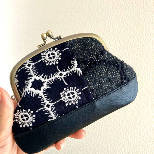 親子がま口財布＊ミナペルホネン×リバティ mina-perhonenの人気柄  