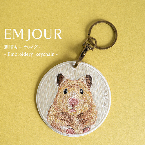 サンエックス★ファスナーホルダー★ハムスター★平成レトロ★キーホルダー★チャーム キーホルダー 刺繍 動物 アニマル チャーム ハムスター