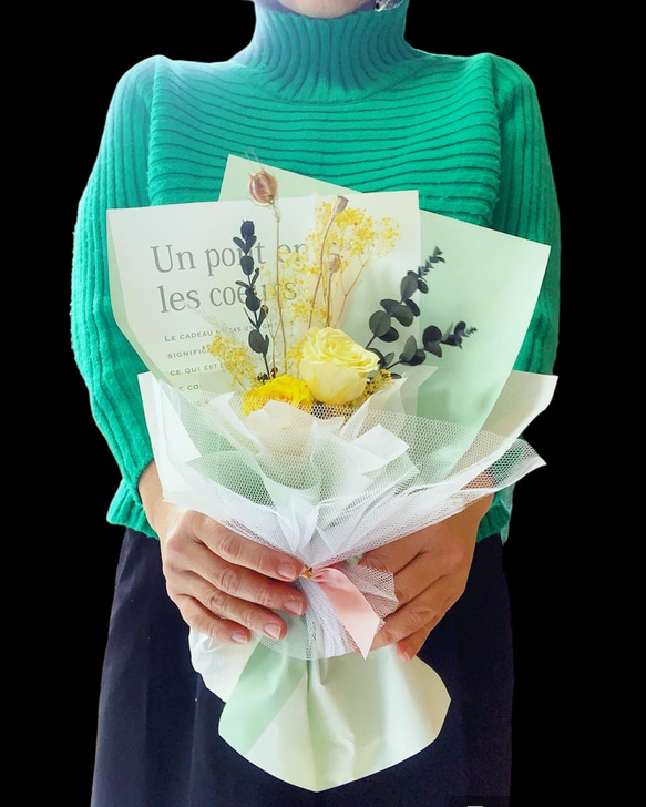 ◆プロが作る◆プリザーブドフラワー韓国風花束 人気・おすすめ｜使いやすい・旅行におすすめ 品質保証 全国発送 在庫限り