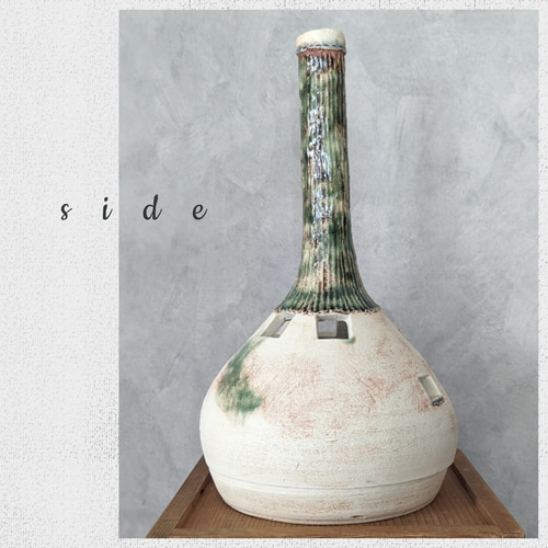 ハトの陶器のスタンドランプ 送料込み！ 陶器のランプシェード (P2) スタンドライト・テーブルランプ