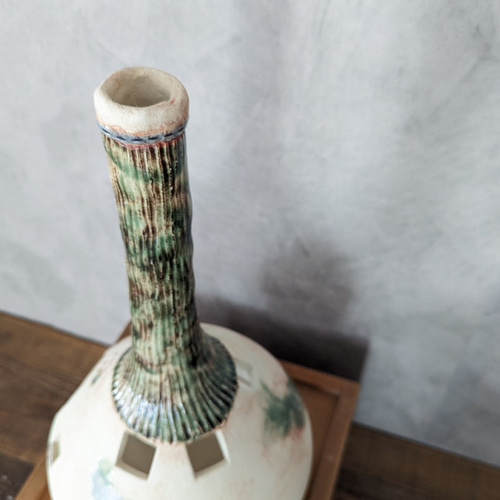 No．6】陶器のオブジェ・照明 スタンドライト・テーブルランプ