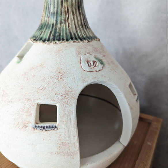 【Ｎｏ．6】陶器のオブジェ・照明 5枚目の画像