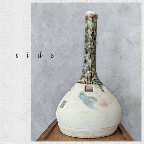 No．6】陶器のオブジェ・照明 スタンドライト・テーブルランプ