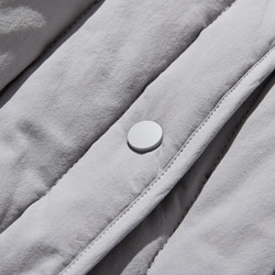 着るだけで旬顔　中綿　キルティングアウター　ショートコート　ライトグレー　24A01-2 6枚目の画像