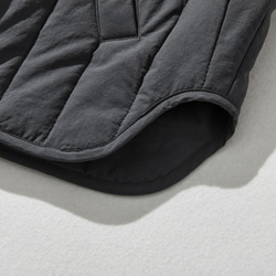 着るだけで旬顔　中綿　キルティングアウター　ショートコート　チャコールグレー　24A01-3 8枚目の画像