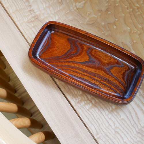 香川漆器】多用途トレー＊国産ケヤキ漆塗り その他雑貨 JAPAN YAМATОMI