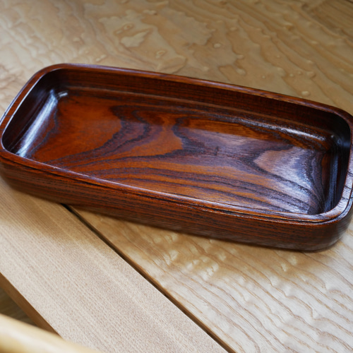 香川漆器】多用途トレー＊国産ケヤキ漆塗り その他雑貨 JAPAN YAМATОMI