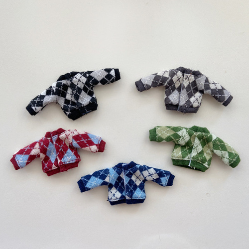 JANAYA オビツ11 ob11服 菱形柄セーター トップス ニット 翌日発送