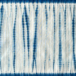 藍染 絞り染め ハンカチ: 竜巻絞り 2枚目の画像